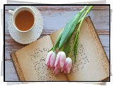 Tulipany, Filizanka, Herbata