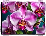 Orchidea, Storczyk, Kwiat, Grafika