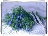 Niebieskie, Kwiatuszki, Bukiet