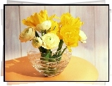Bukiet, Żółtych, Kwiatów