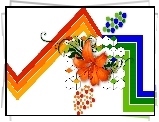 Grafika, 2D, Figury, Geometryczne, Lilia