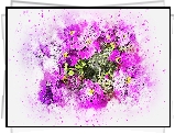 Kwiaty, Grafika, Paintography