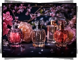 Flakon, Perfumy, Kwiaty, Kompozycja