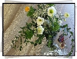 Kompozycja, Bukiet, Kwiatów, Eustoma