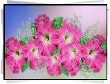 Kwiaty, Surfinia, Grafika 2D
