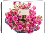 Kwity, Bukiet, Rozowe, Roze