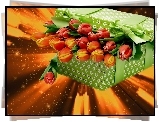 Tulipany, Prezent, Grafika