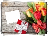Tulipany, Prezent, Kompozycja