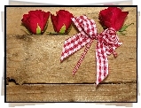 Kwiaty, Roze, Wstazka