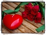 Walentynki, Serce, Róże