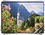 Kościół, St Vinzenz, Góry, Kwiaty, Heiligenblut, Austria