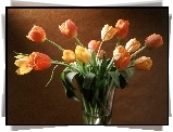 Tulipany, Szklany, Wazon