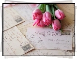 Kwiaty, Tulipany, Listy