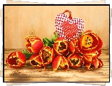 Tulipany, Tulipan, Kwiaty, Serce, Miłosne