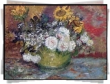 Obraz, Vincent van Gogh, Kolorowe, Kwiaty, Bukiet