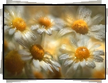 Margaretki, Białe, Kwiaty, Złocień