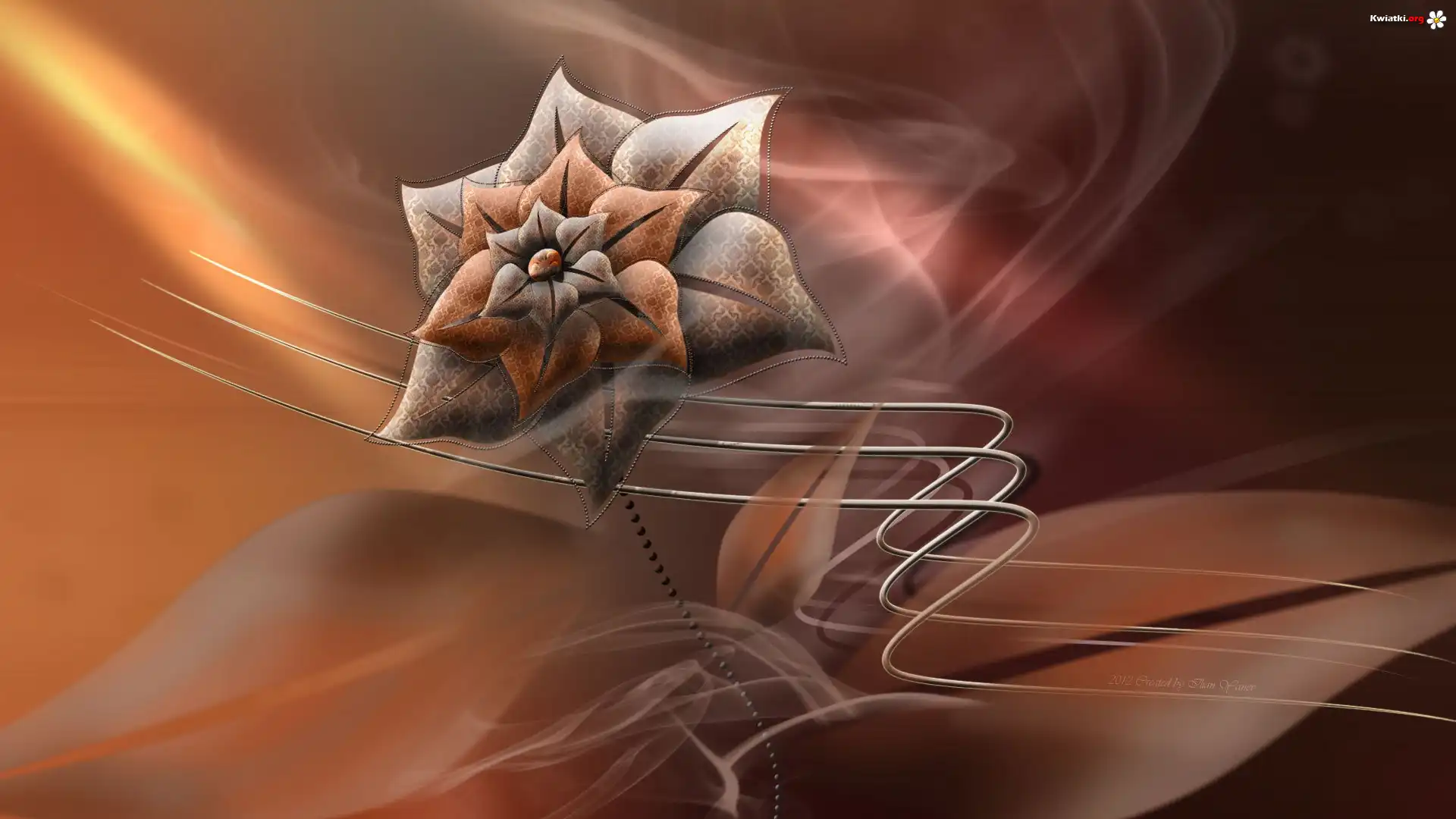 Grafika, 3D, Kwiat
