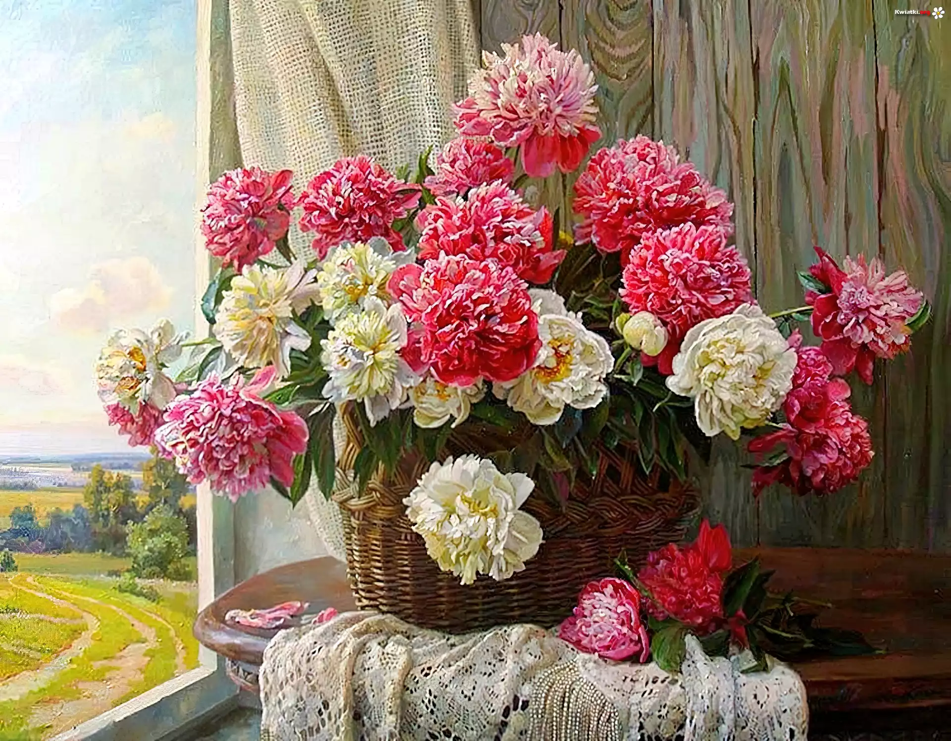 Kwiaty, Bukiet, Grafika