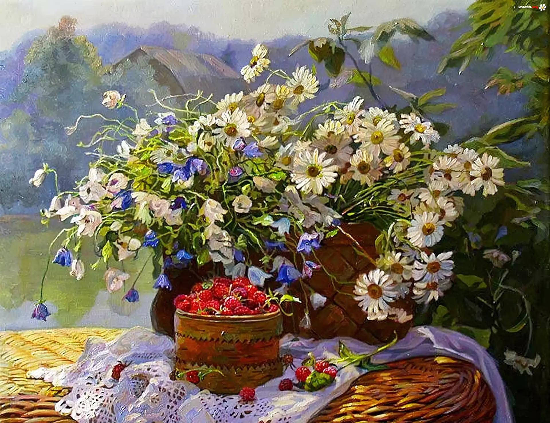 Kwiaty, Bukiet, Martwa, Natura